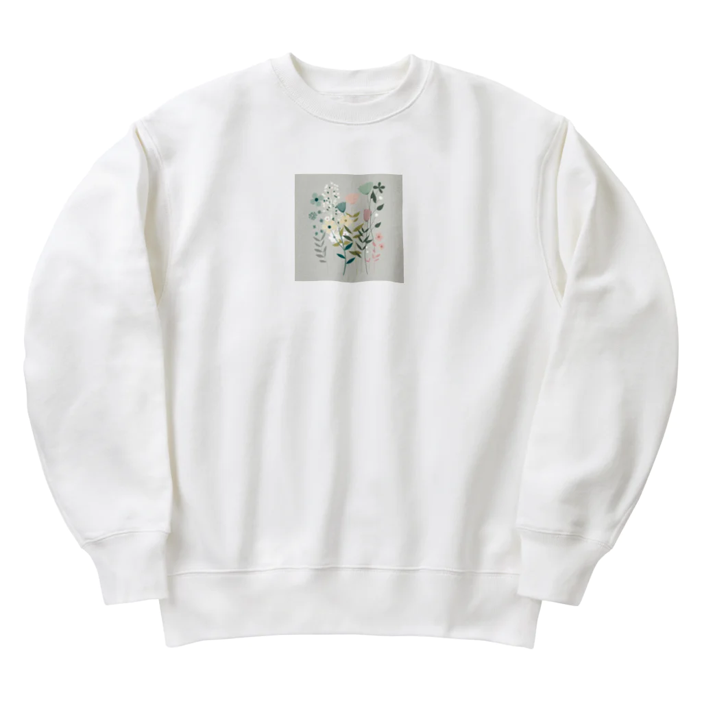 SuRa/AIイラストのPastelFlower Heavyweight Crew Neck Sweatshirt