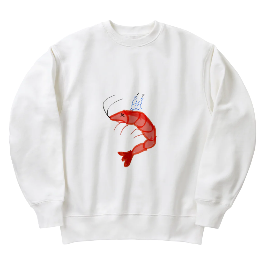 たのしみたろうのかにくんのお昼ご飯 Heavyweight Crew Neck Sweatshirt