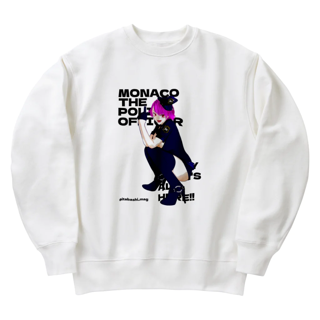 rabbit hole mansionのMONACO THE POLICE OFFICER Heavyweight Crew Neck Sweatshirt