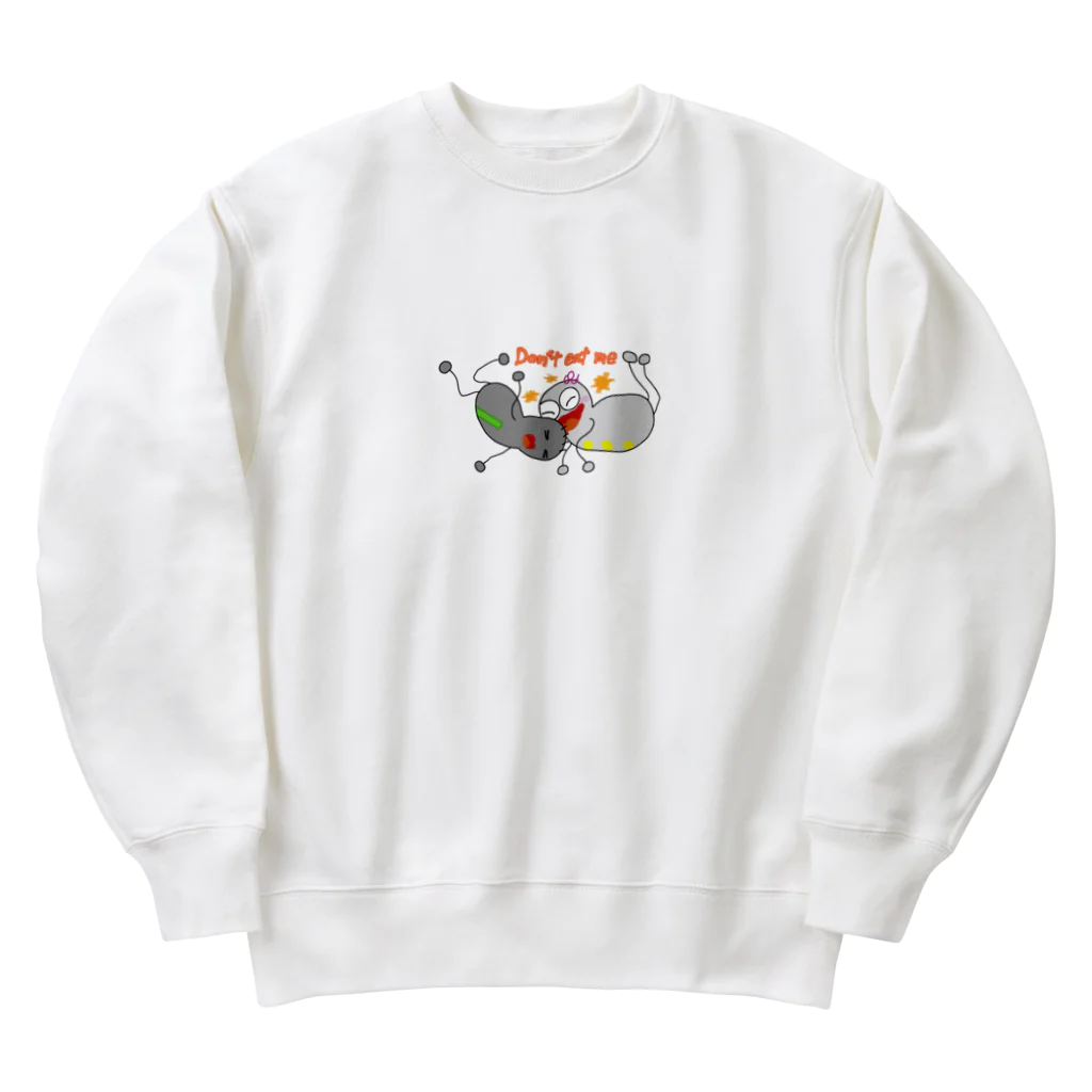 Adorable Ghosts (かわいいオバケ)👻のかわいいオバケ（しぃ&ヴィー）Don’t eat me Heavyweight Crew Neck Sweatshirt