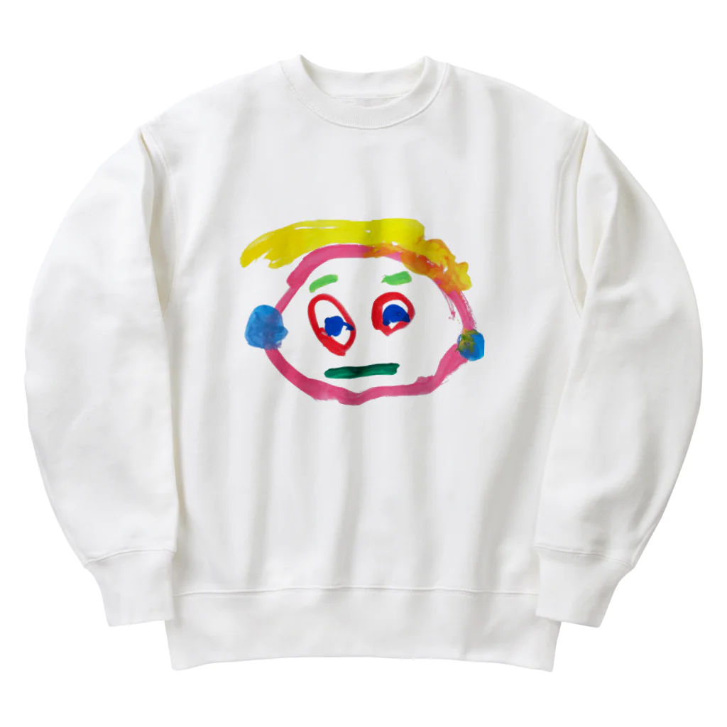 こどもの絵の３さい の じがぞう Heavyweight Crew Neck Sweatshirt