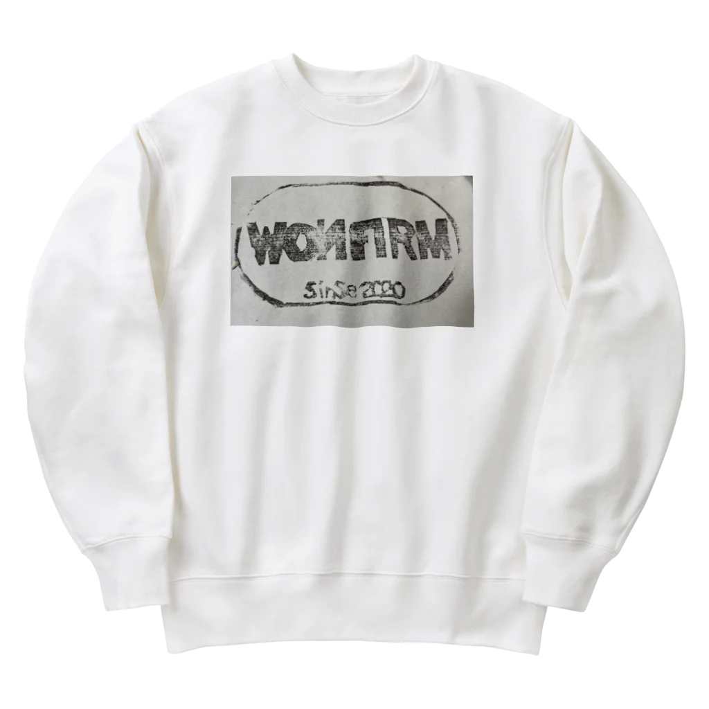 きしもとをんのうぉんしょうかい ロゴ Heavyweight Crew Neck Sweatshirt