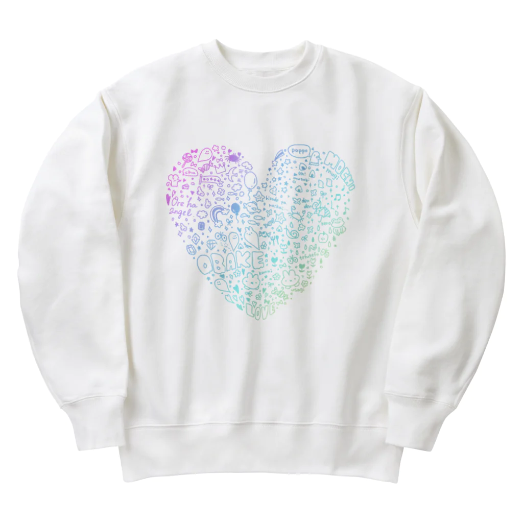 こはねちゃん。のごちゃごちゃしてるやつ。ユニコーンver. Heavyweight Crew Neck Sweatshirt