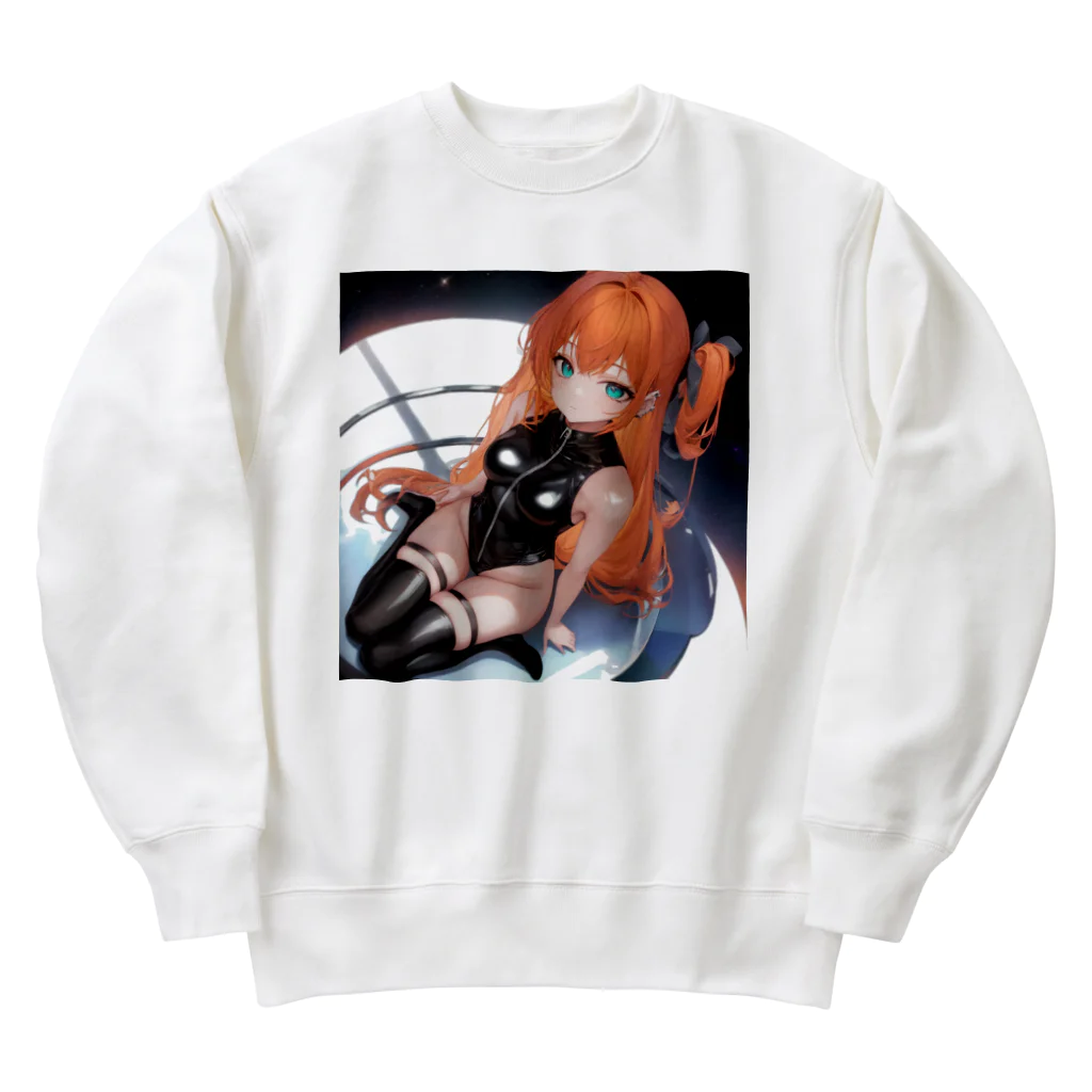 未来アニメスタジオのAIキャラクター8 Heavyweight Crew Neck Sweatshirt