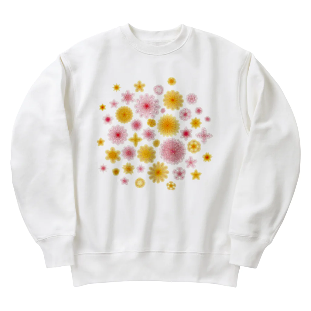 kimchinの華やかな色合いの花柄 Heavyweight Crew Neck Sweatshirt