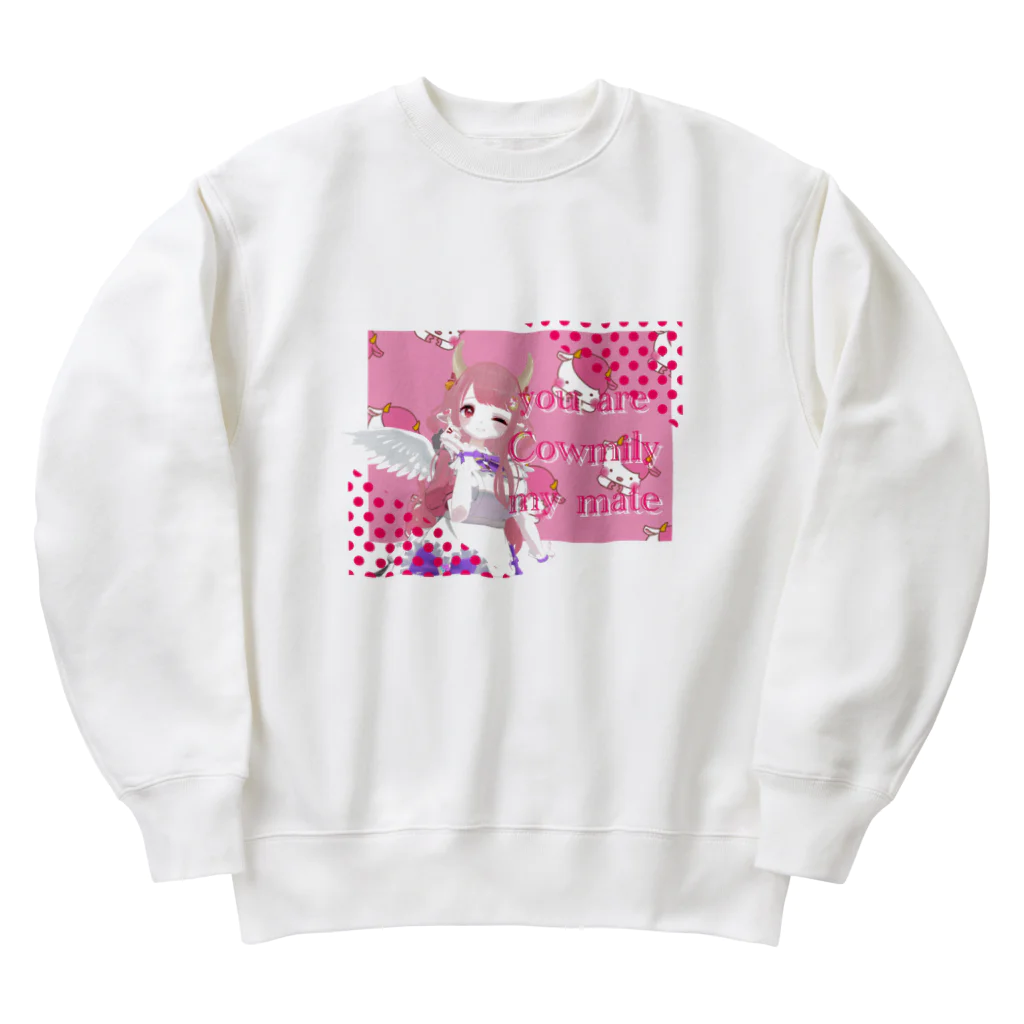 月牛ぎゅ【829Lunch】の【月牛ぎゅ通常グッズ】あなたは私の仲間ですてぃーしゃつ Heavyweight Crew Neck Sweatshirt