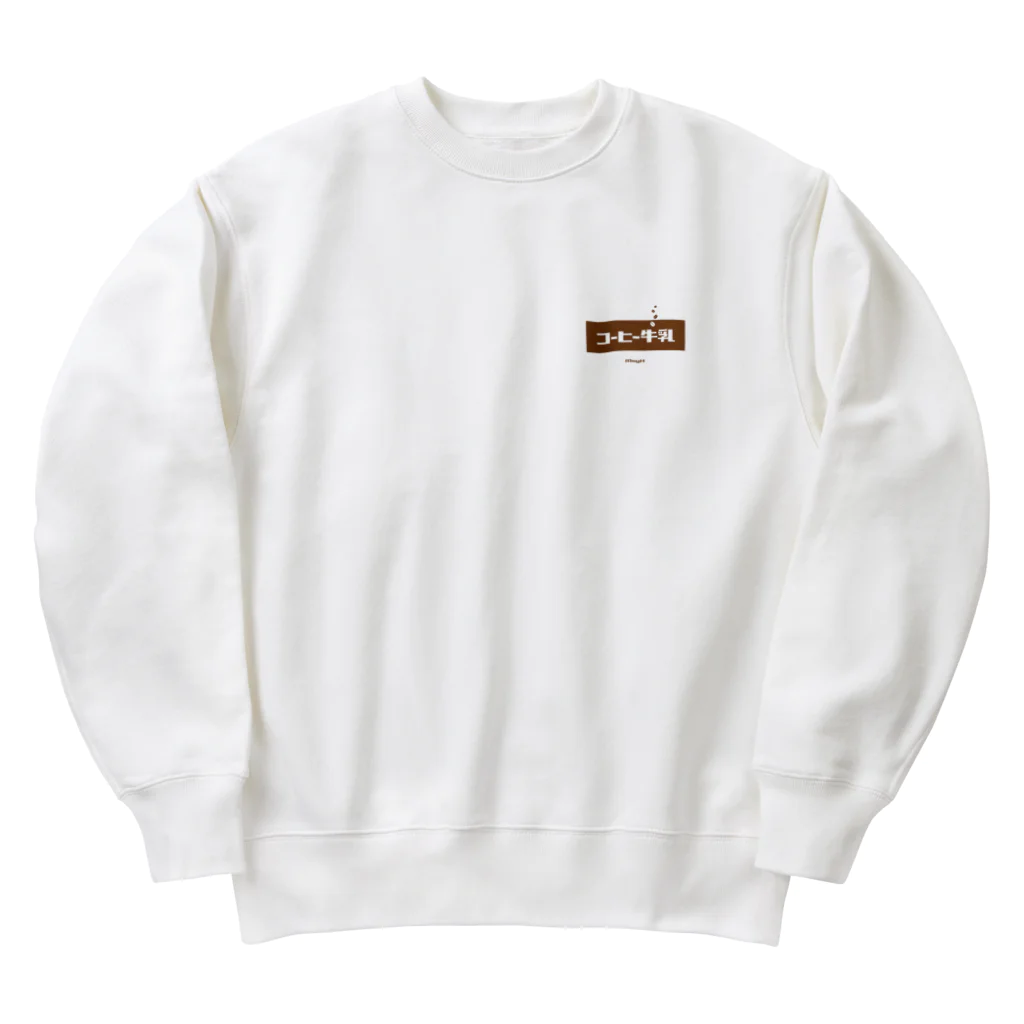 LitreMilk - リットル牛乳のコーヒー牛乳 (White Coffee) [両面] Heavyweight Crew Neck Sweatshirt