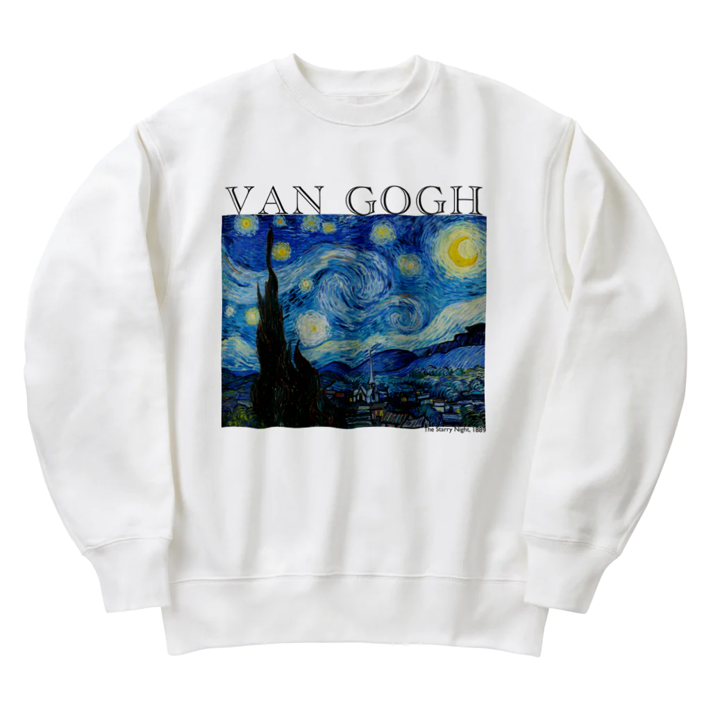 MUGEN ARTのゴッホ / 星月夜　The Starry Night 世界の名画 Heavyweight Crew Neck Sweatshirt