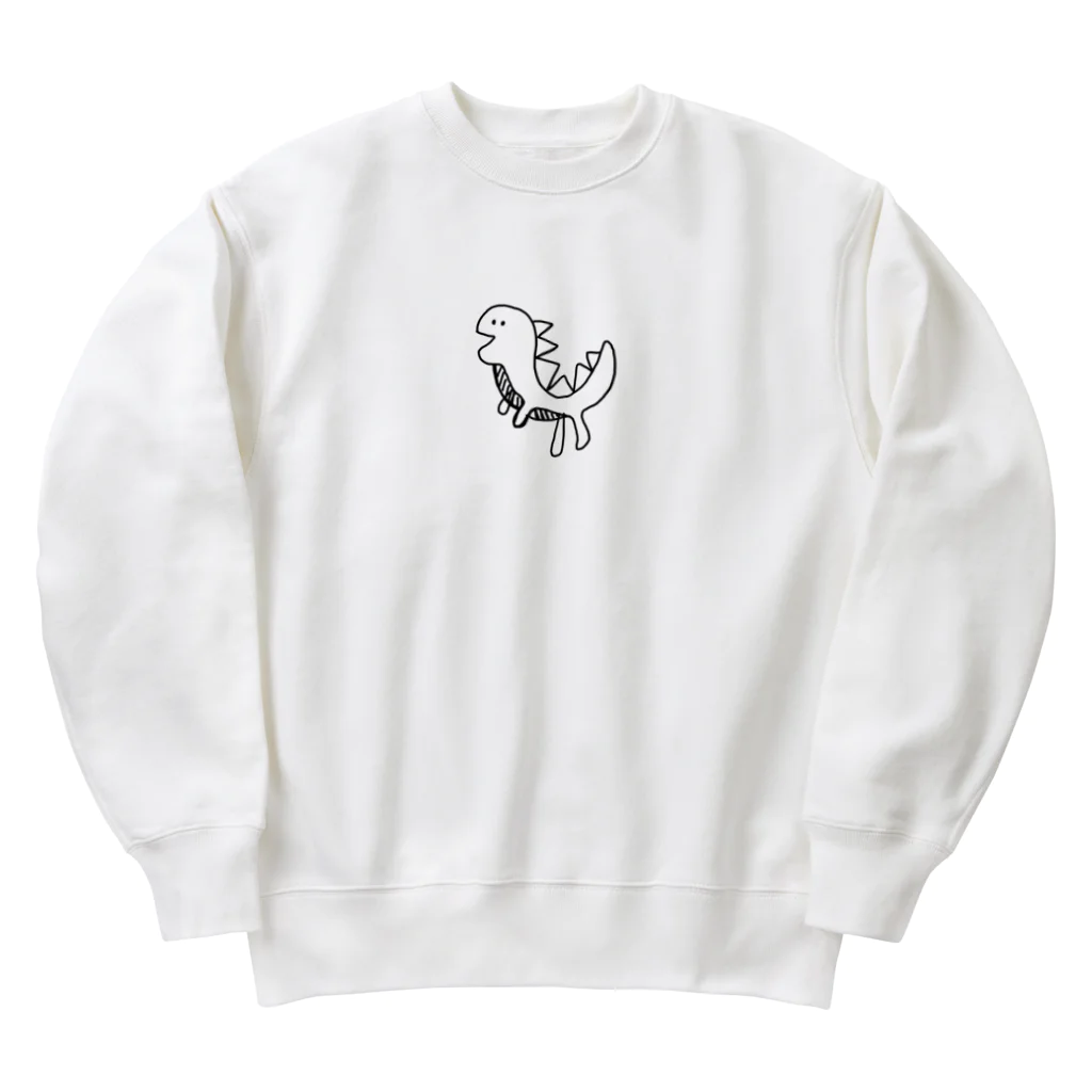 Rakugaki Sanのつまさき立ちてぃらのくん Heavyweight Crew Neck Sweatshirt