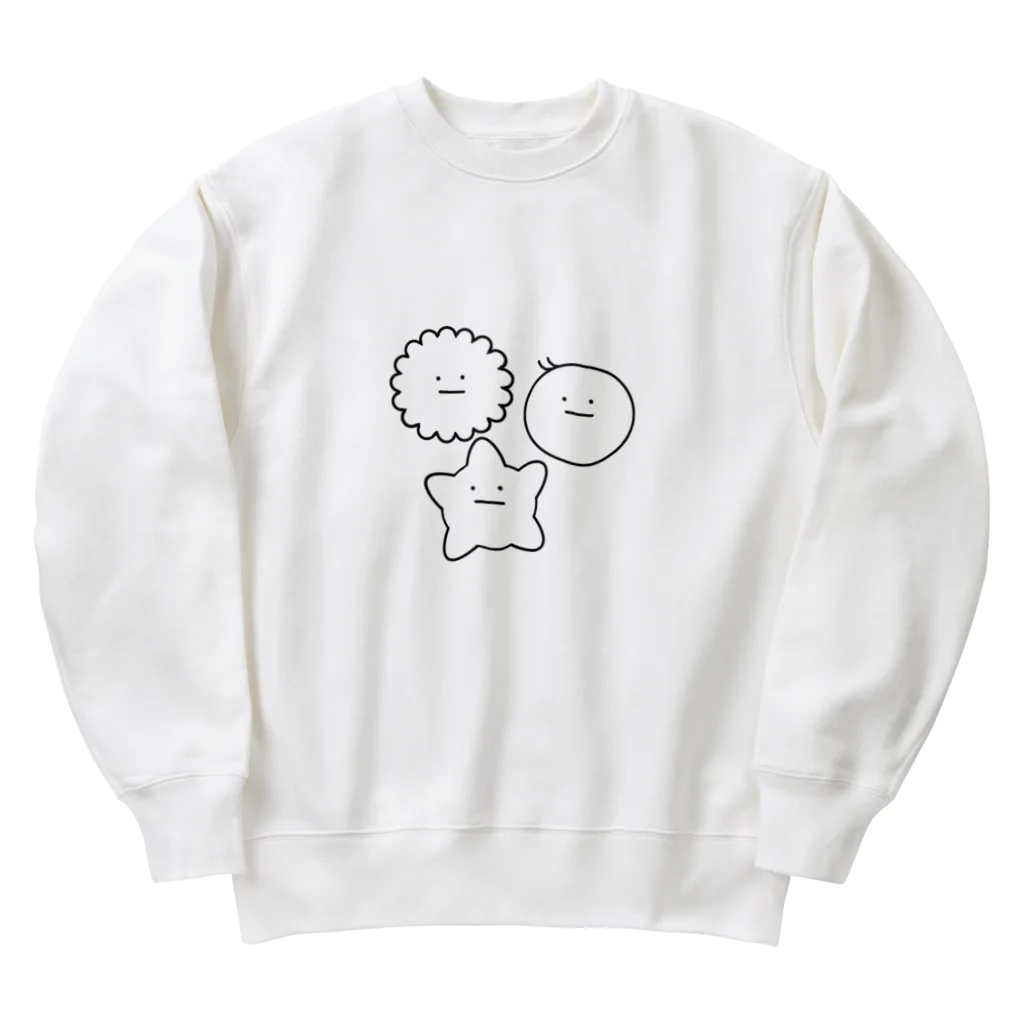 ぴよ工房のゆるたま細胞 Heavyweight Crew Neck Sweatshirt