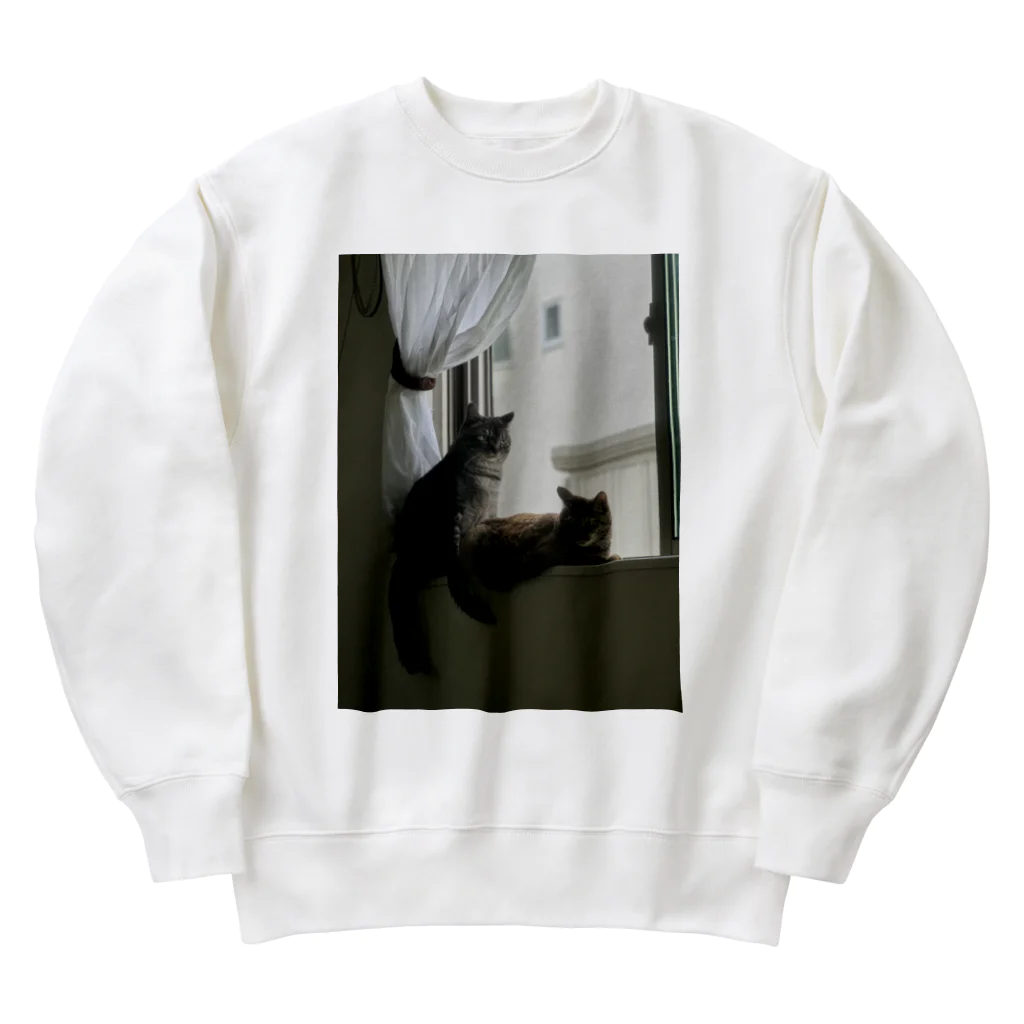 ハネ(🦄)のエモ猫ず Heavyweight Crew Neck Sweatshirt