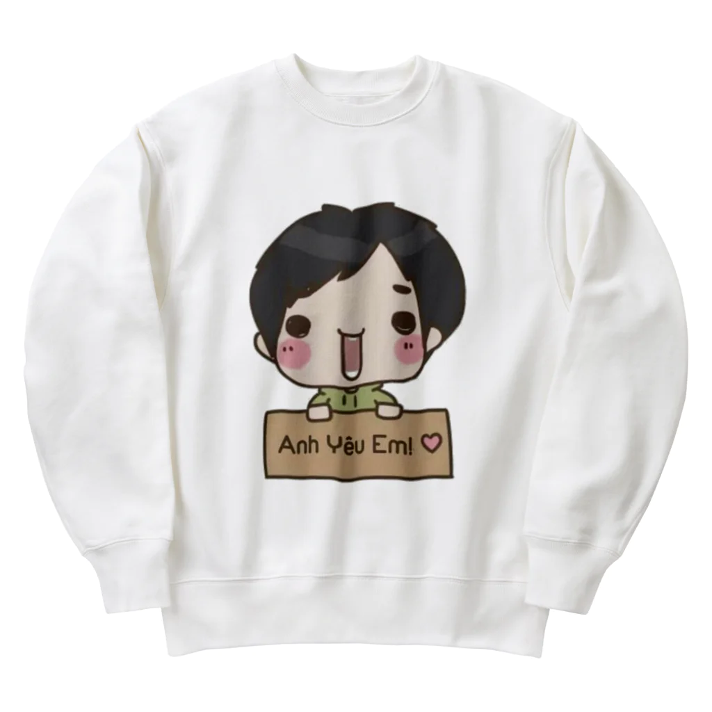 Latte-のベトナムの愛 Heavyweight Crew Neck Sweatshirt