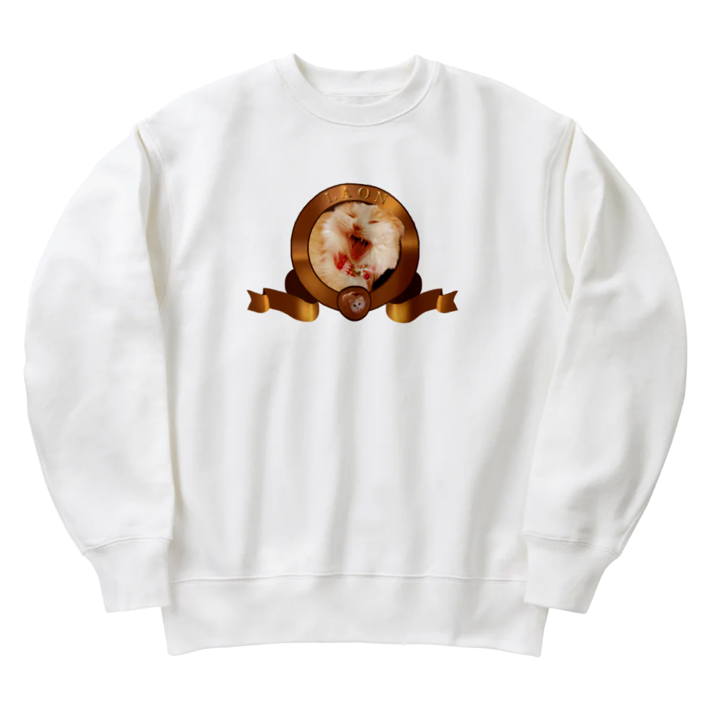 ｱ！！！ﾈｺﾁｬﾝ！！！！！！！！のらおんちゃんだ！！ Heavyweight Crew Neck Sweatshirt