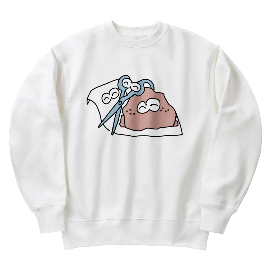 塔感覚のじゃんけん和平 Heavyweight Crew Neck Sweatshirt