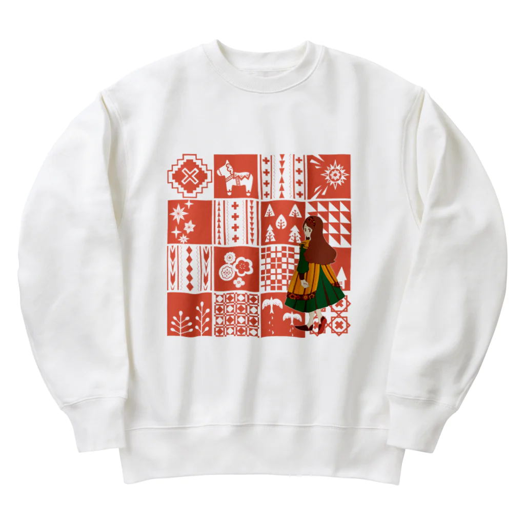 Cicogna（チコーニャ）のpatchwork GIRL Heavyweight Crew Neck Sweatshirt