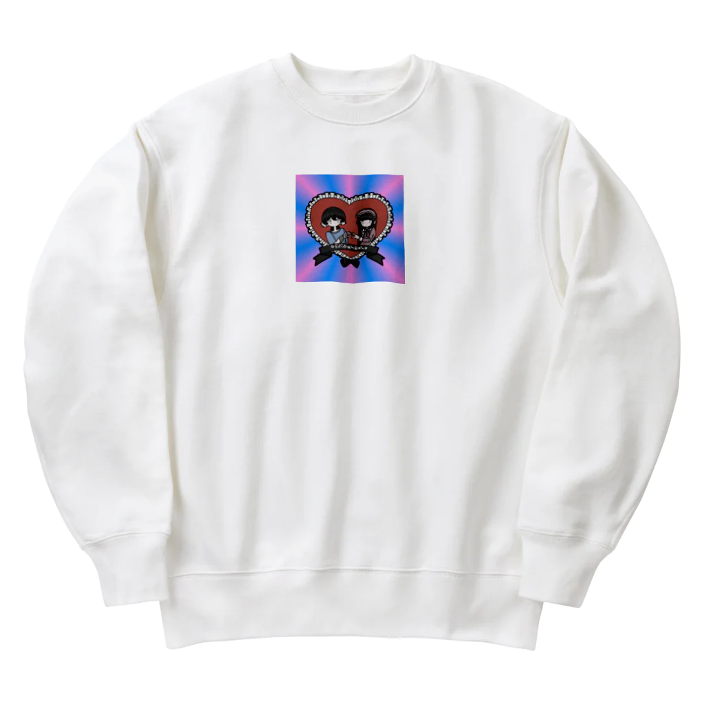 駄犬のらぶふぉ〜えば〜ギラギラ版 Heavyweight Crew Neck Sweatshirt