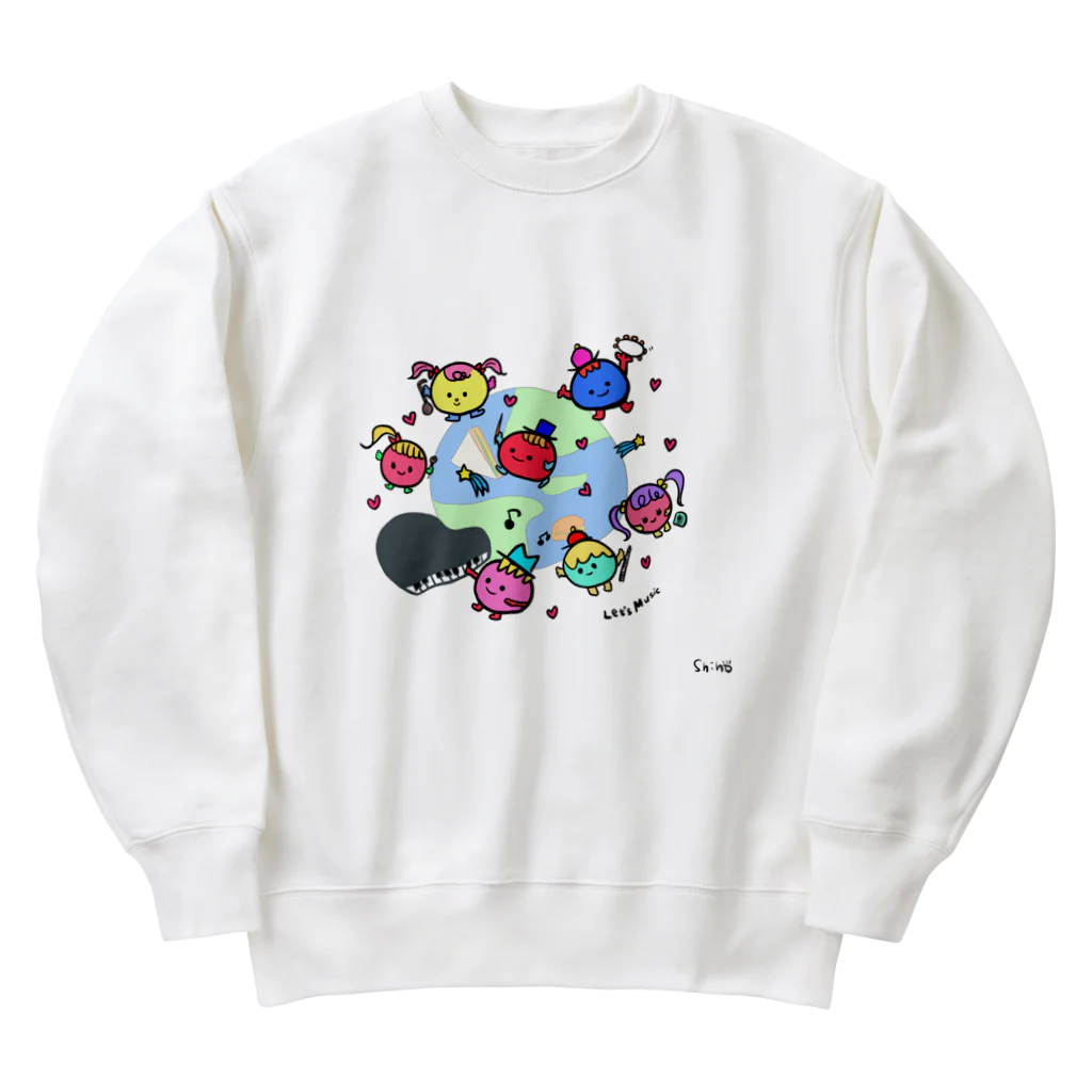 SHIHO NO WAのレッツミュージック Heavyweight Crew Neck Sweatshirt