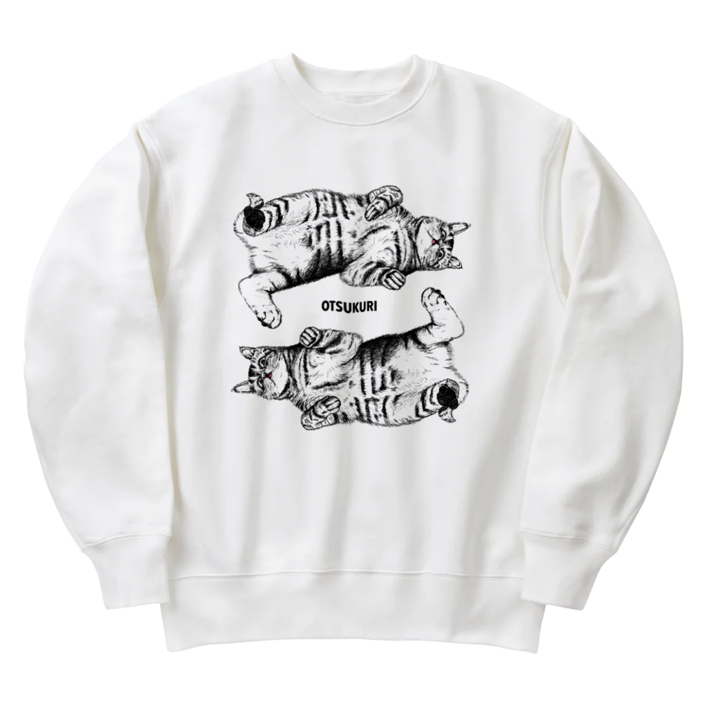 OTSUKURI  ＜SUZURI店＞のいとこの猫・餃子×2 Heavyweight Crew Neck Sweatshirt