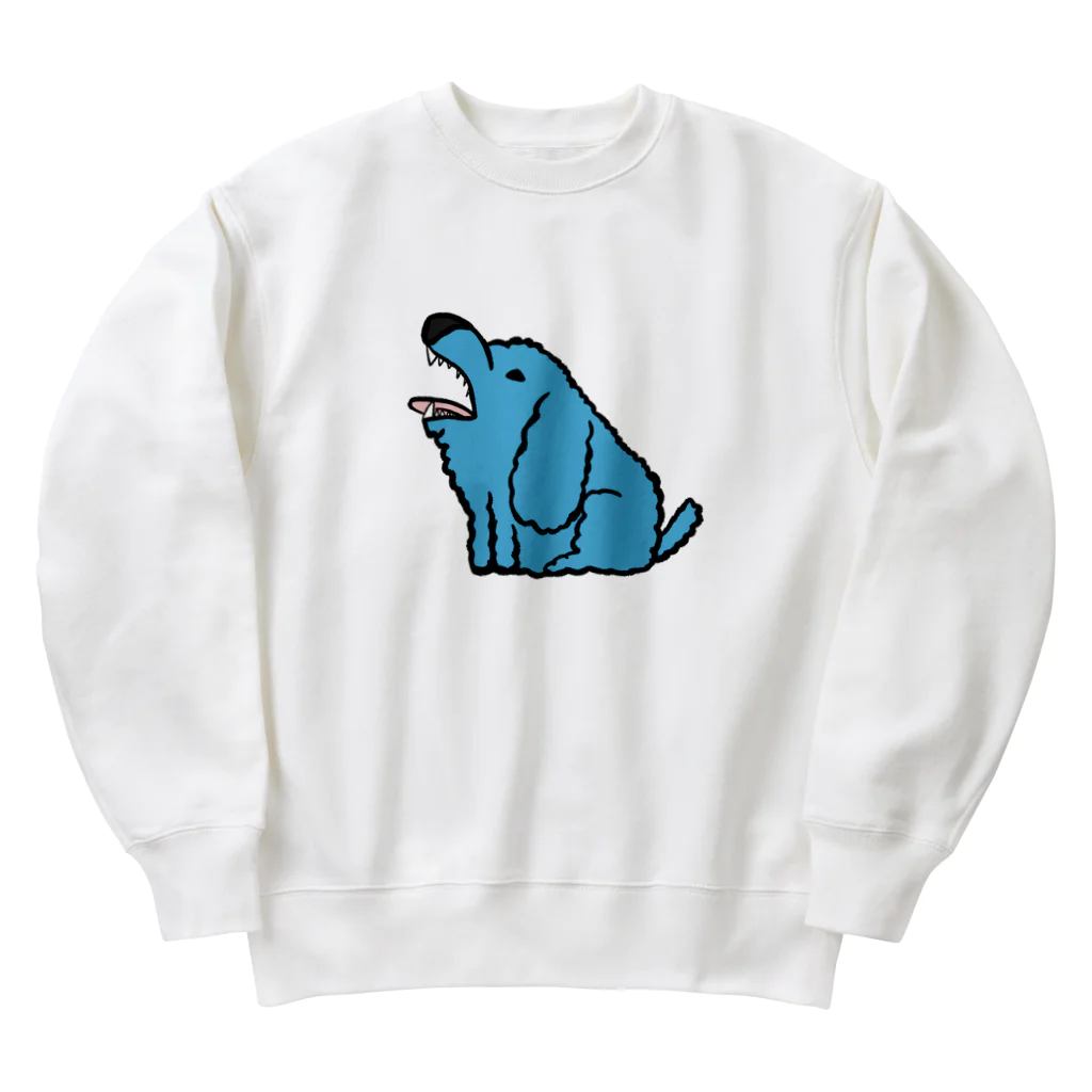 mudaboeのmudaboeトイプー(blue) Heavyweight Crew Neck Sweatshirt