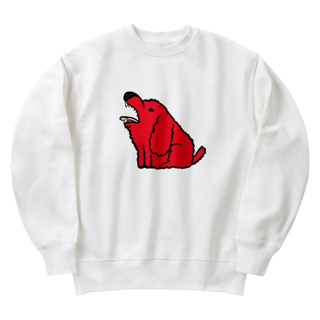 mudaboeのmudaboeトイプー（red） Heavyweight Crew Neck Sweatshirt