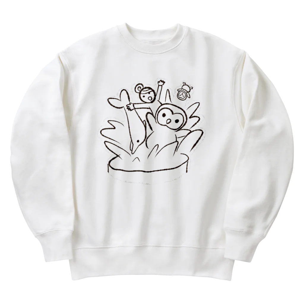 こねずみ出版のみいちゃんとふくちゃん02 Heavyweight Crew Neck Sweatshirt