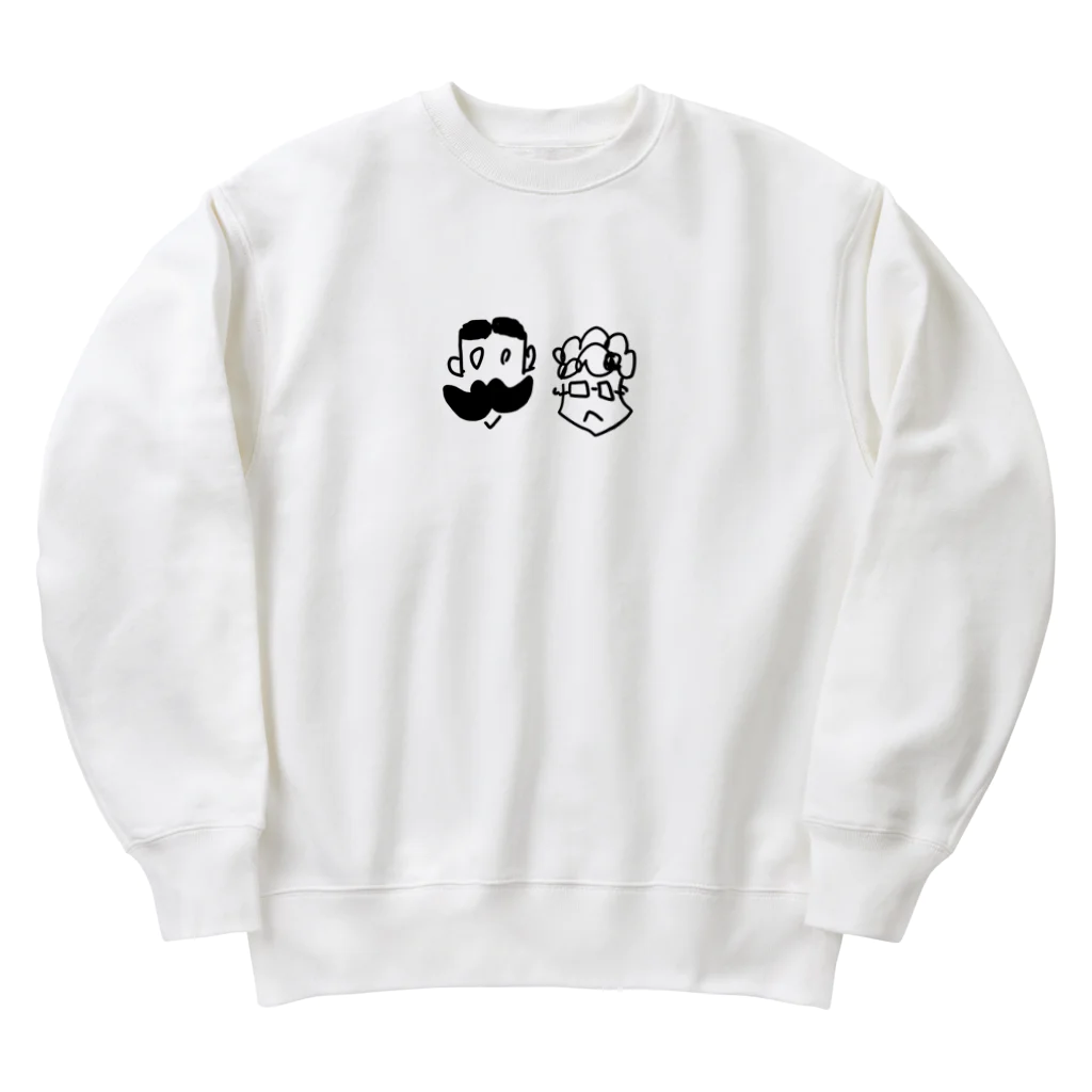 暮らしと生活のヒゲとパーマラジヲオリジナルグッズ Heavyweight Crew Neck Sweatshirt