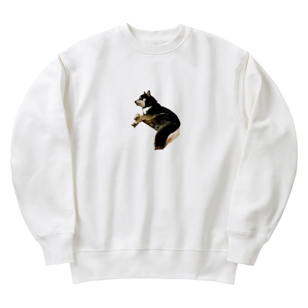 achahiの黒柴犬　ジョシーバ　癒し Heavyweight Crew Neck Sweatshirt