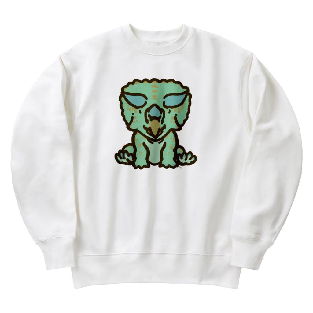 segasworksのプロルススちゃん（ゆるトリケラトプス） Heavyweight Crew Neck Sweatshirt