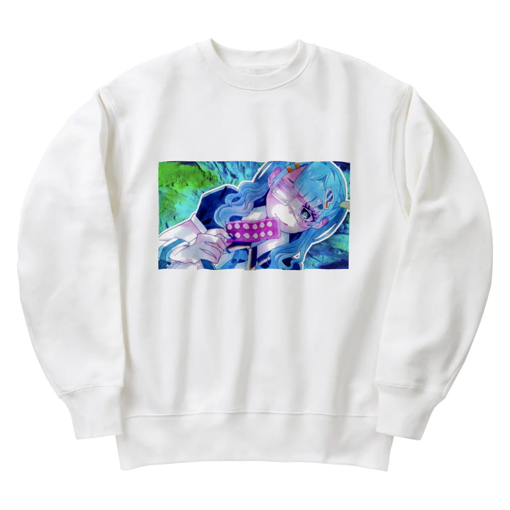 あいとくんのヘルスインジュリー Heavyweight Crew Neck Sweatshirt