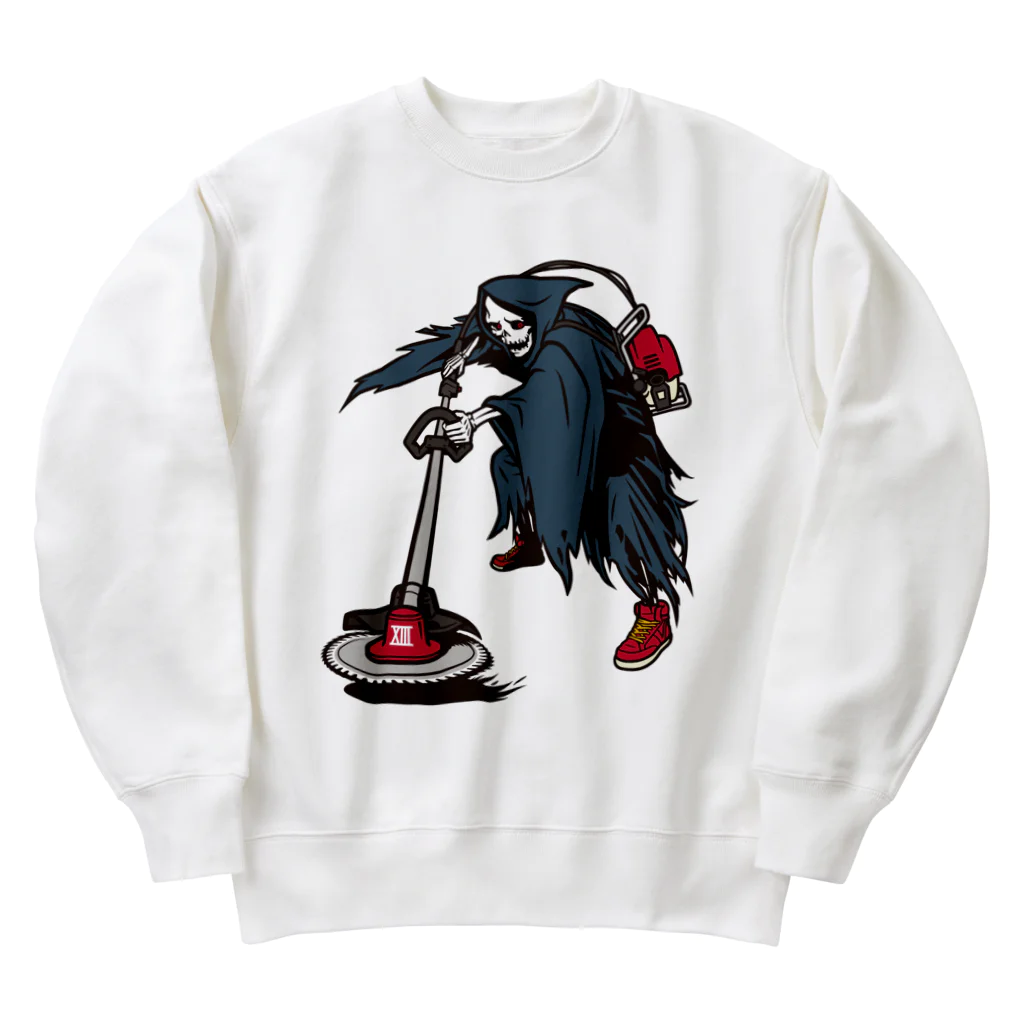 nikukoppuのthe latest Grim Reaper Heavyweight Crew Neck Sweatshirt