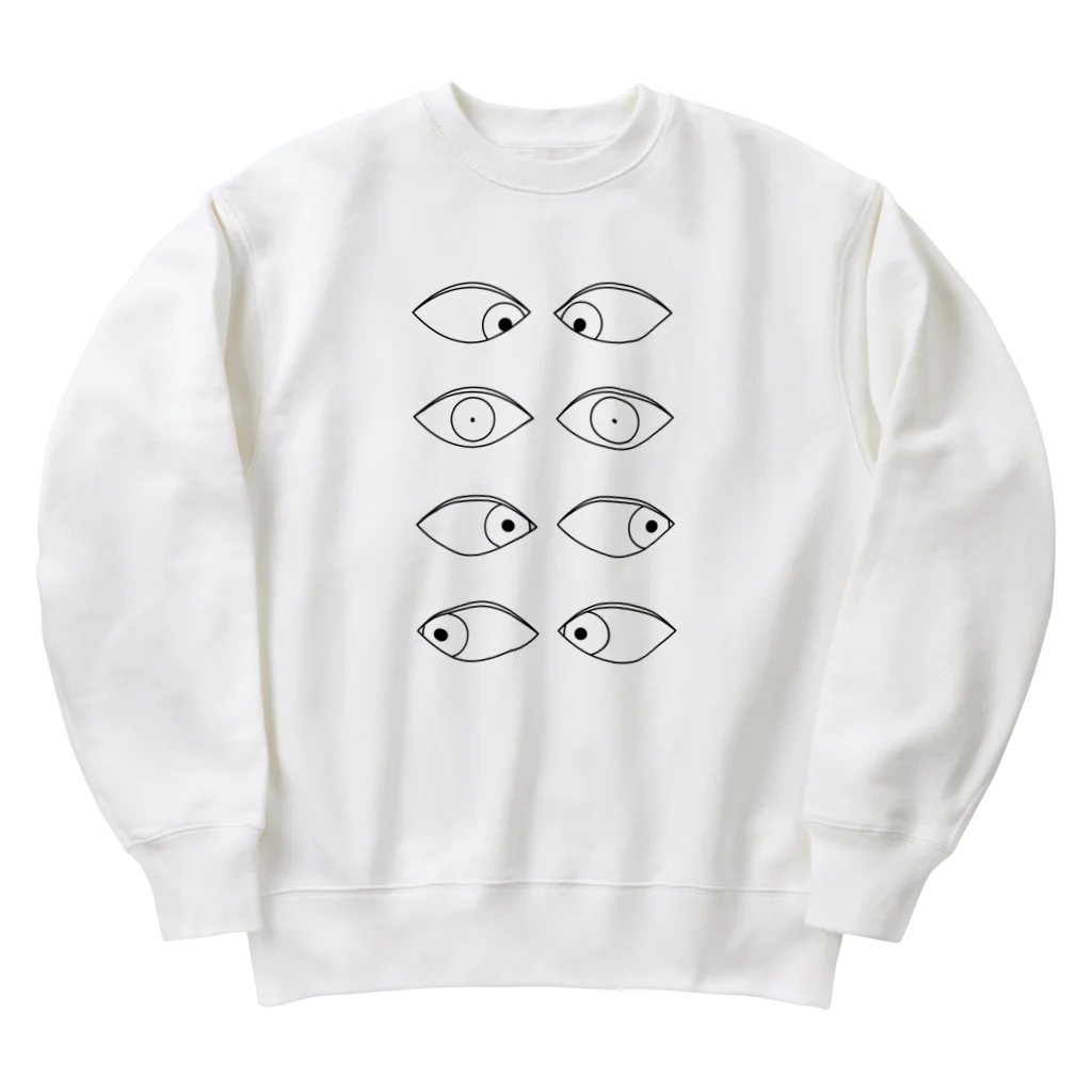 Zuckerの眼球偏位 Heavyweight Crew Neck Sweatshirt