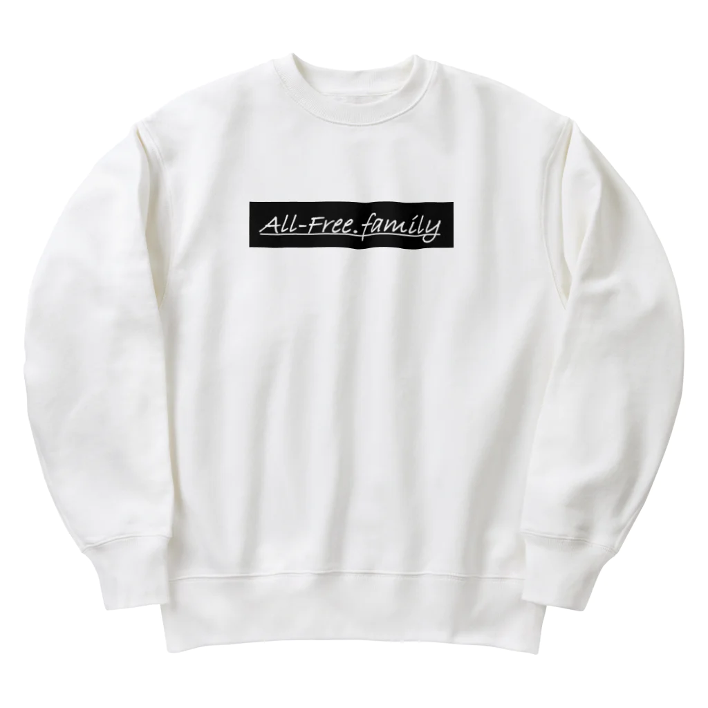 All-Free.family の新ロゴ Heavyweight Crew Neck Sweatshirt