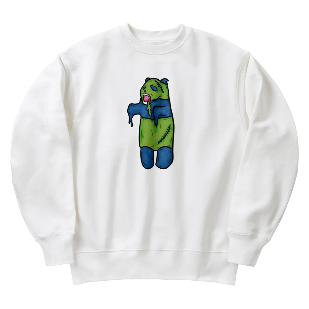 ヒロシオーバーダイブのゾンビなパンダ Heavyweight Crew Neck Sweatshirt