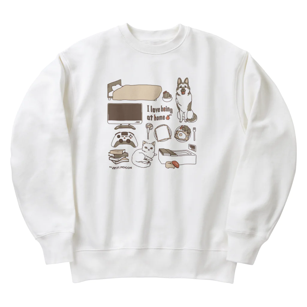 mocchi’s workshopのおうち大好き Heavyweight Crew Neck Sweatshirt