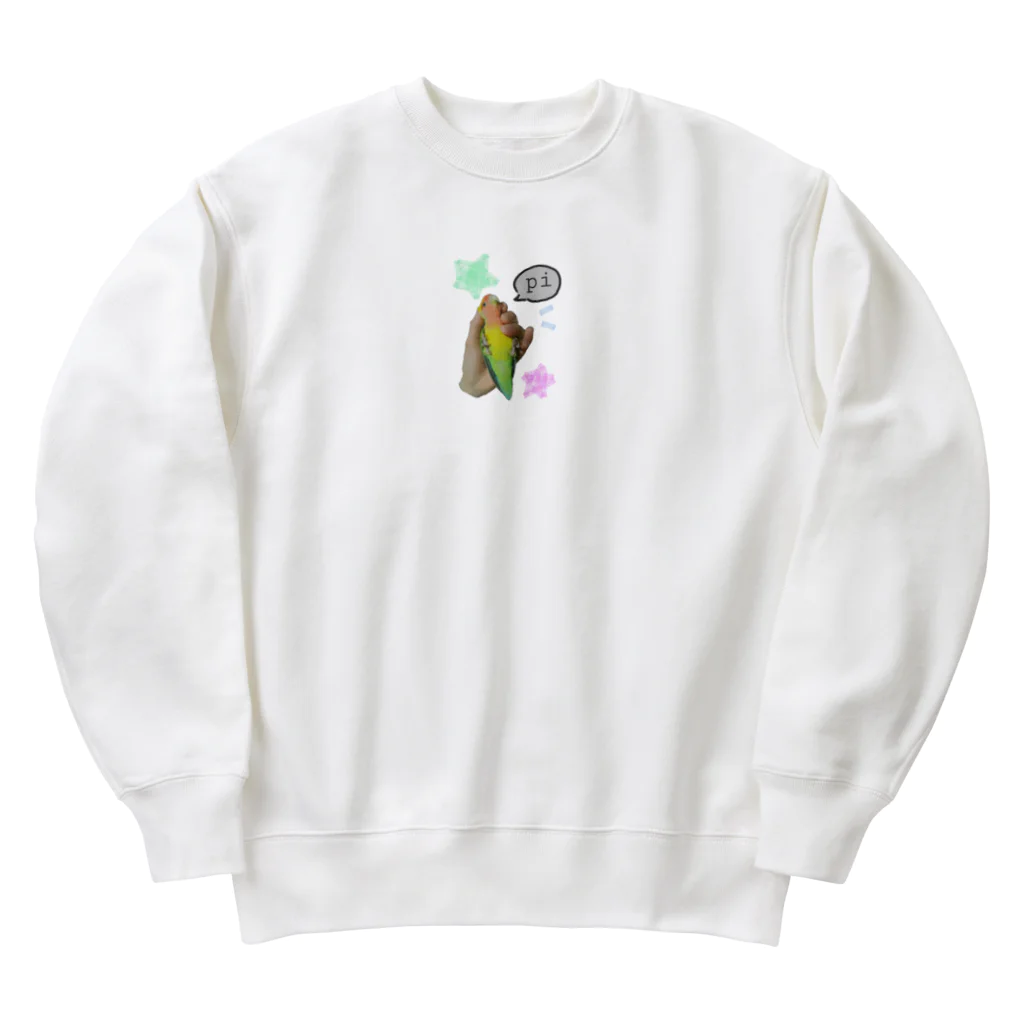 j8ie de vivre♪のコザクラインコ　 Heavyweight Crew Neck Sweatshirt