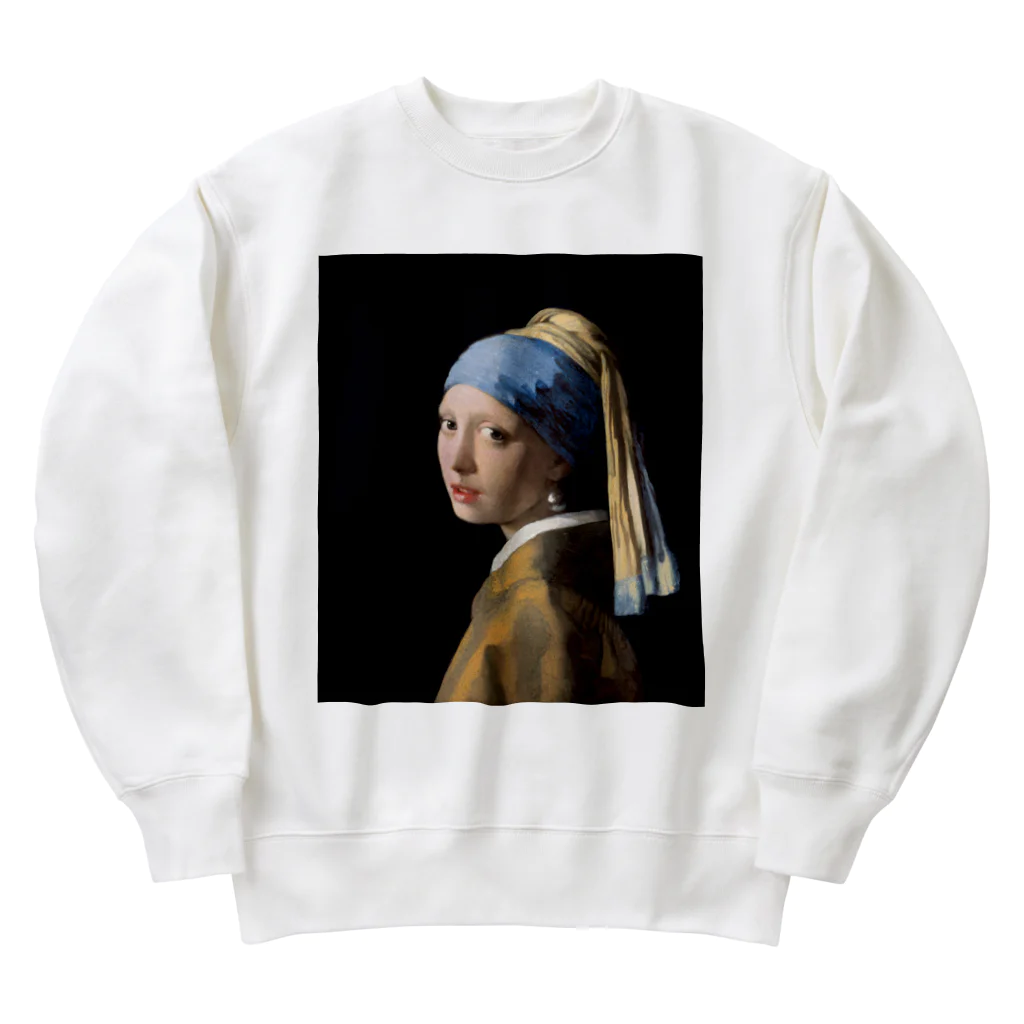 世界美術商店の真珠の耳飾りの少女 / Girl with a Pearl Earring ヘビーウェイトスウェット