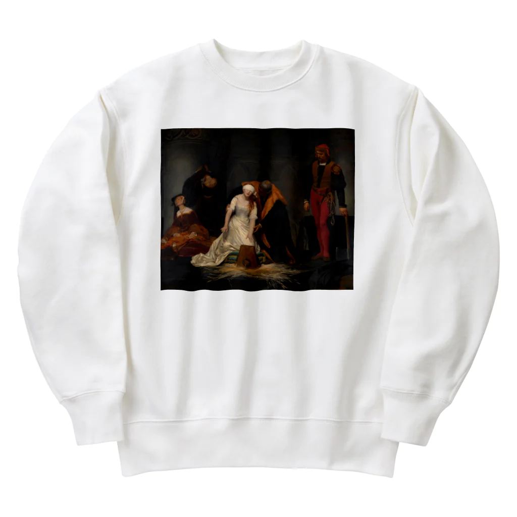 世界美術商店のレディ・ジェーン・グレイの処刑 / The Execution of Lady Jane Grey Heavyweight Crew Neck Sweatshirt