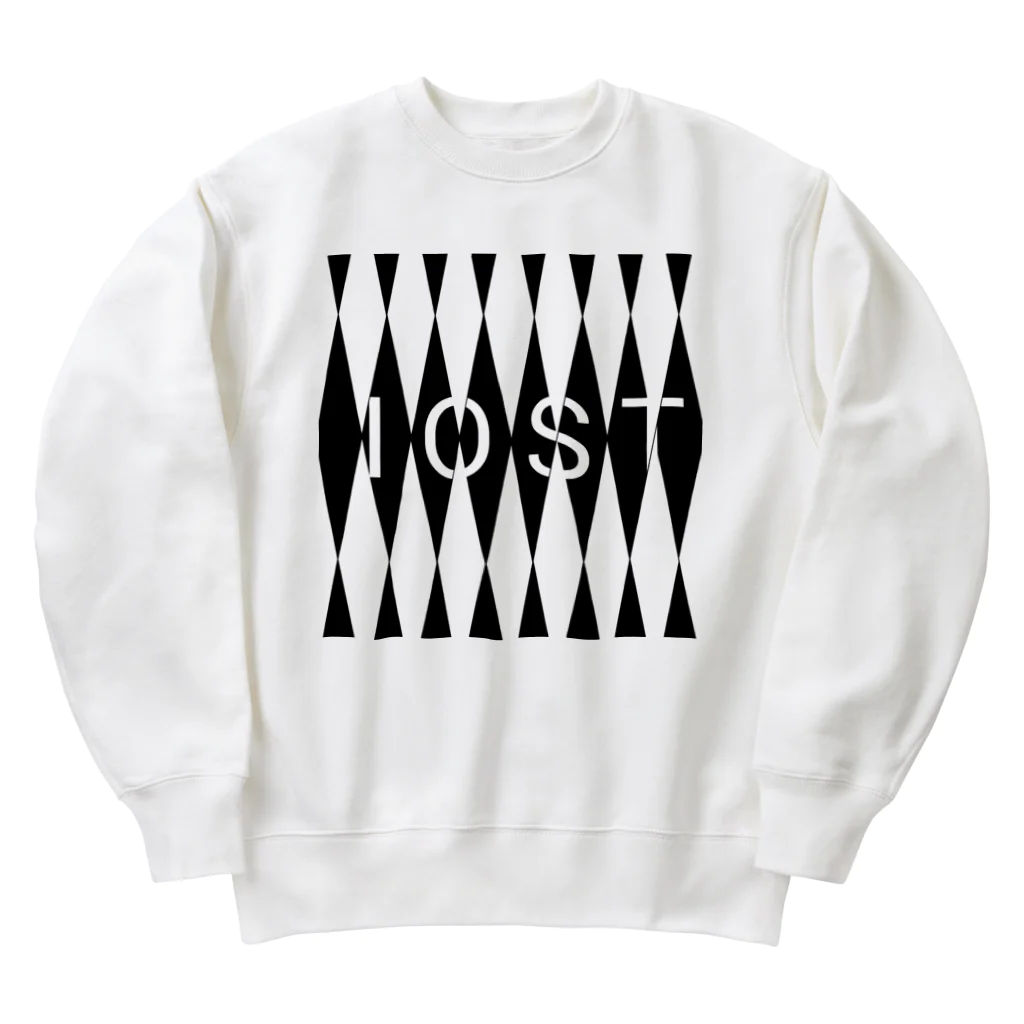 IOST_Supporter_CharityのIOSTバーサスデザイン(白黒シリーズ) Heavyweight Crew Neck Sweatshirt