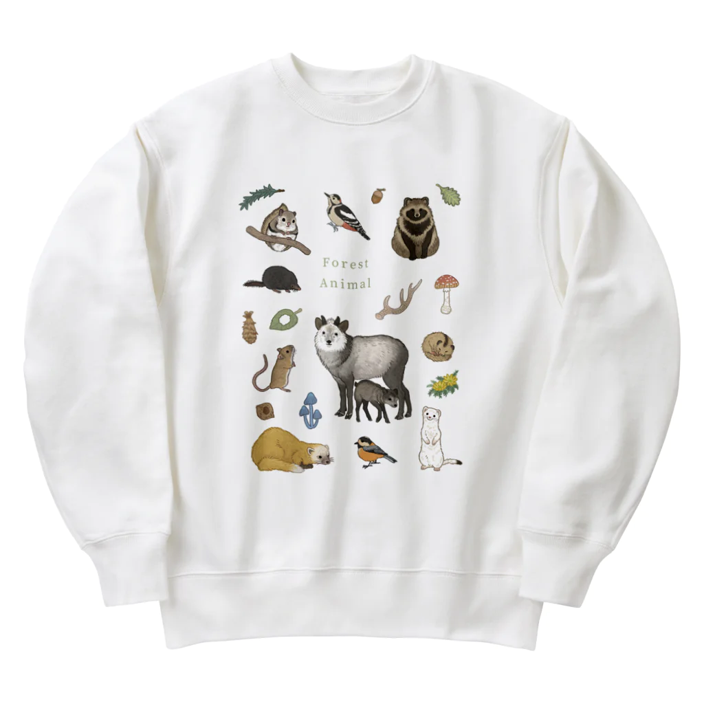 ちなきのこのForest Animal Heavyweight Crew Neck Sweatshirt