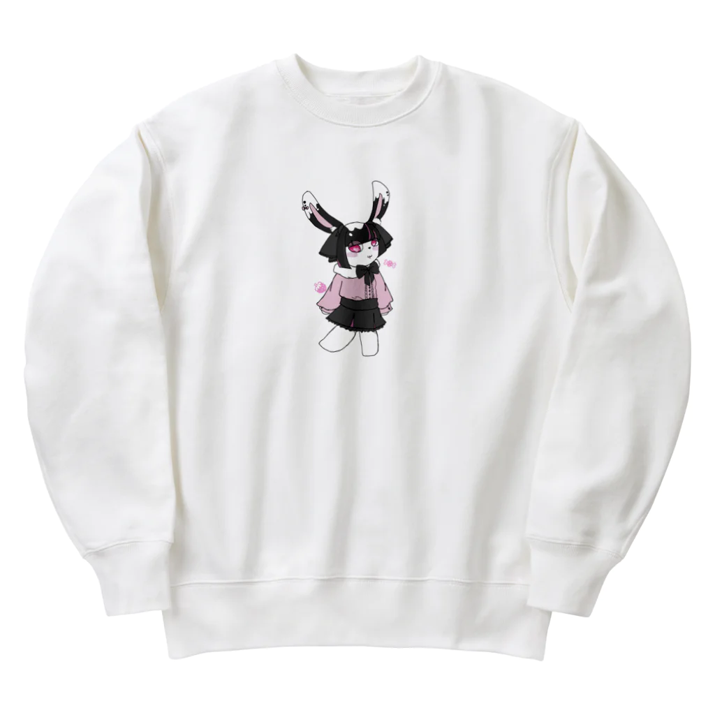 ねこしっぽ。の🍓ちゃん Heavyweight Crew Neck Sweatshirt