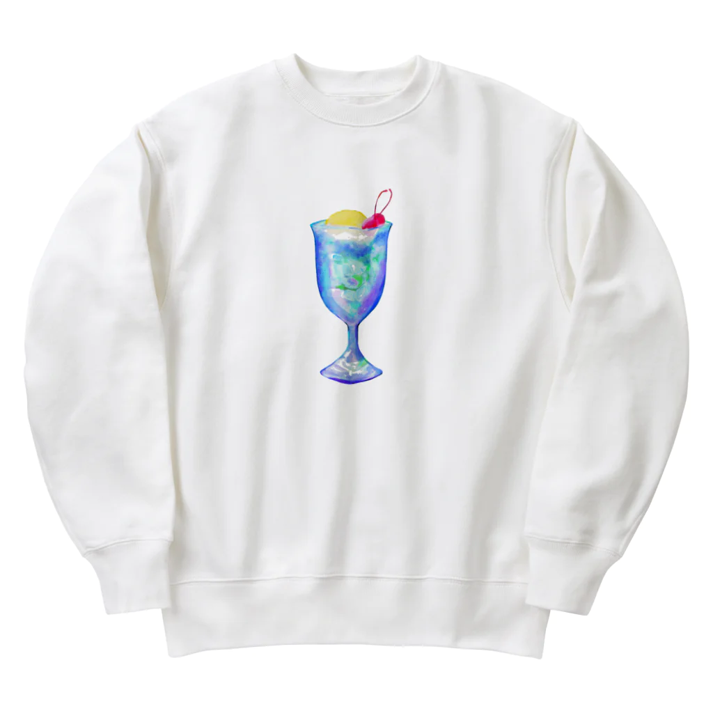 chicodeza by suzuriのトロピカルドリンク Heavyweight Crew Neck Sweatshirt