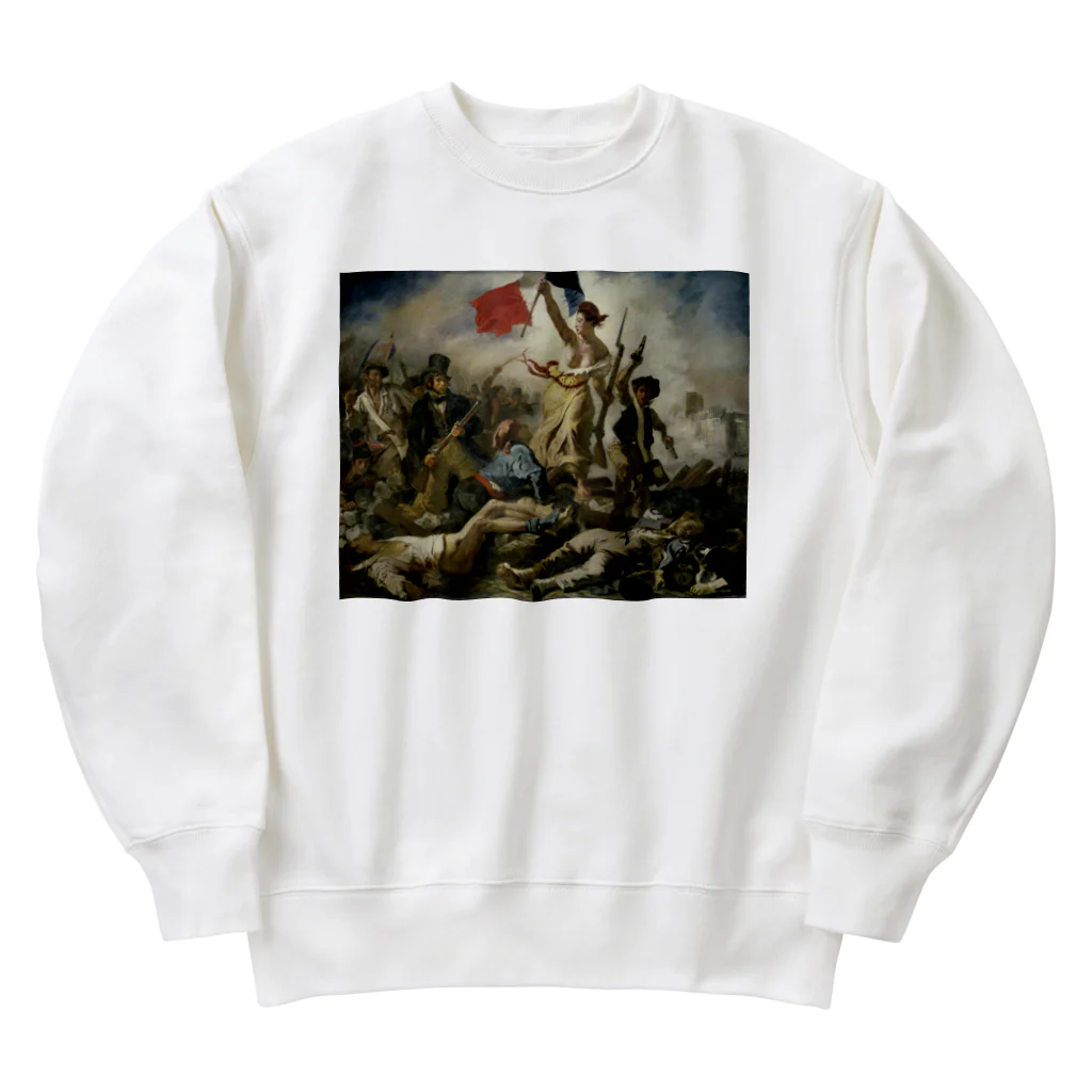 世界美術商店の民衆を導く自由の女神 / Liberty Leading the People Heavyweight Crew Neck Sweatshirt