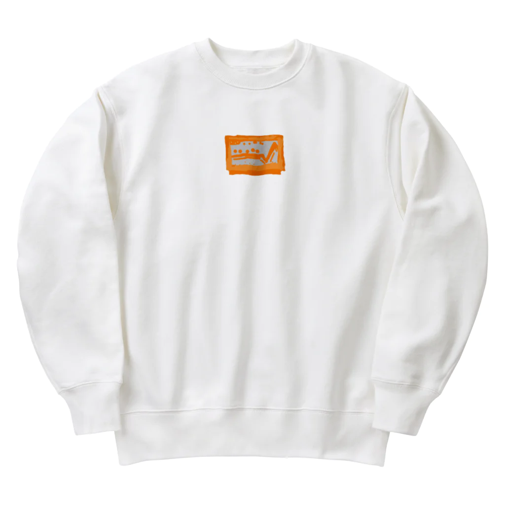 さッとんのオレンジなカセット Heavyweight Crew Neck Sweatshirt