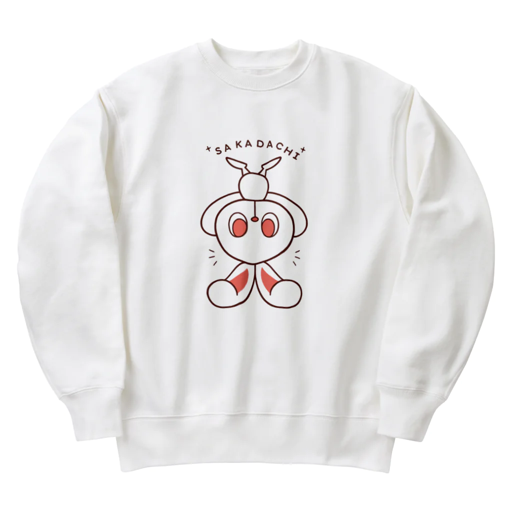 レタ(LETA)のぽっぷらうさぎ(さかだち(文字あり)) Heavyweight Crew Neck Sweatshirt