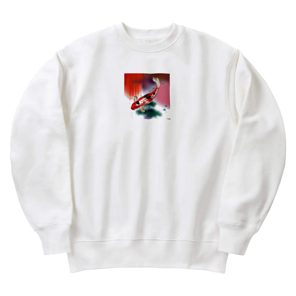 Spirit of 和の鯉の泳ぎ Heavyweight Crew Neck Sweatshirt