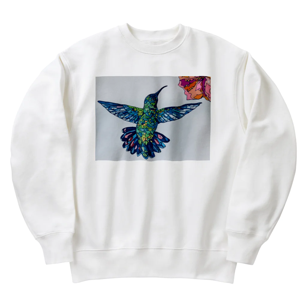 あかねこショップのハチドリ Heavyweight Crew Neck Sweatshirt