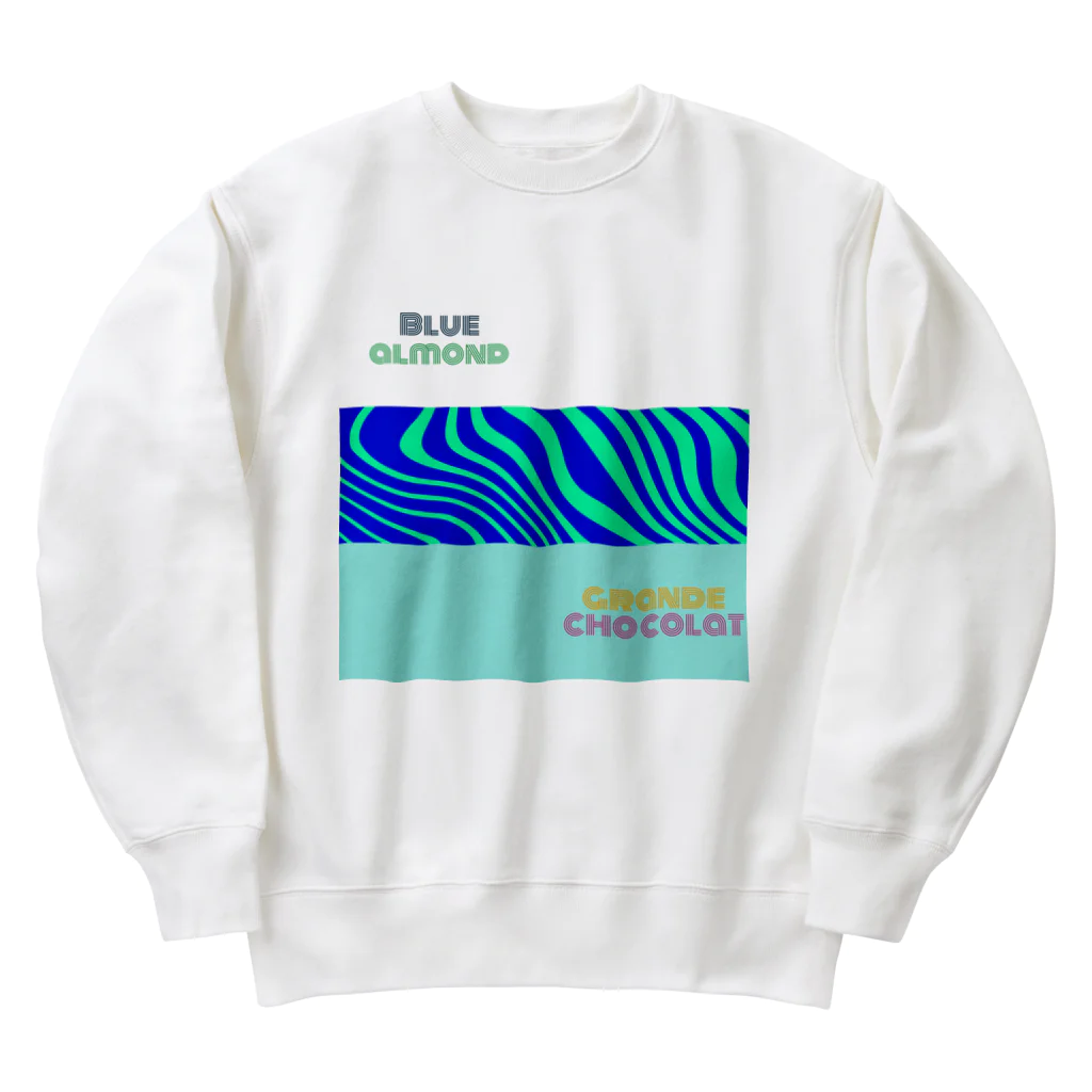 小柴屋さん(あどべ専士)のBlue almond & grande chocolat ver.1 Heavyweight Crew Neck Sweatshirt