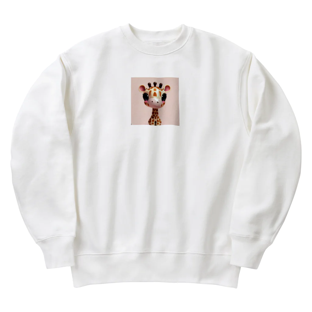 sweetsmailstudioの3Dイラストきりんさん Heavyweight Crew Neck Sweatshirt