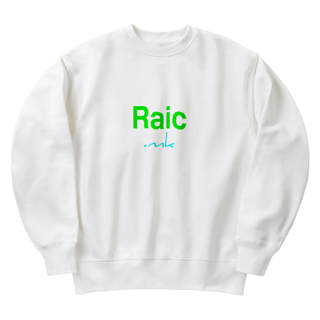 Raic.mk(ﾗｲｸﾒｲｸ)のRaic.mkパステルグリーンロゴ ヘビーウェイトスウェット