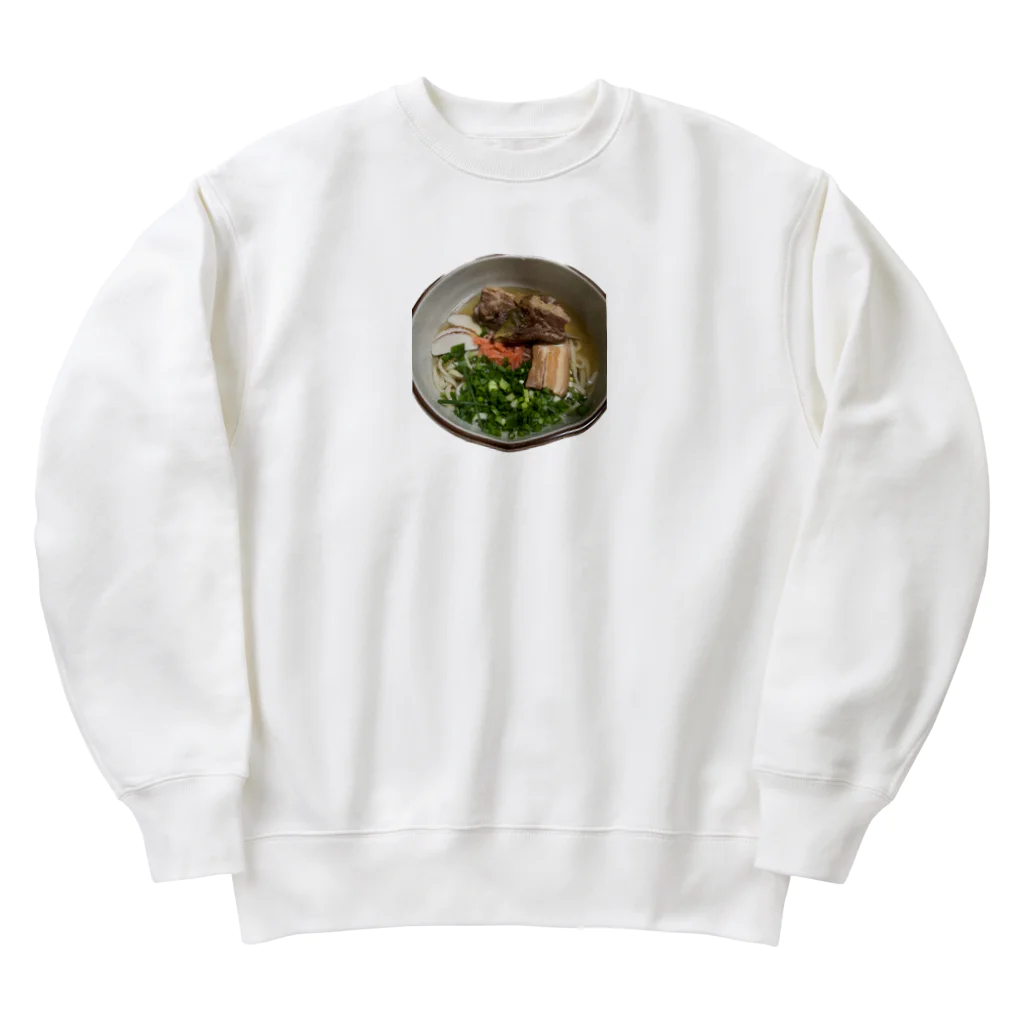 へくらうの店のてづくりソーキそば Heavyweight Crew Neck Sweatshirt